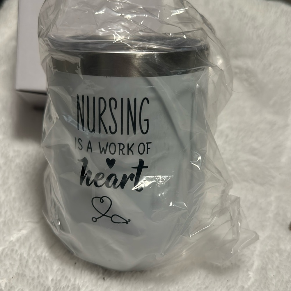 New nurse small tumbler white